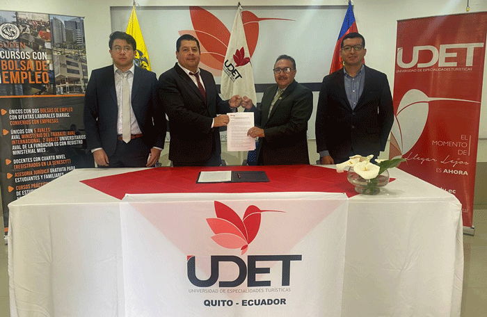 Universidad UDET firmó un convenio con el SUDEM